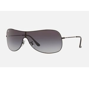 Ray-Ban RB3211 Large 002/8G Aviator Shield in Black/Grey Gradient (NEW) $150.00